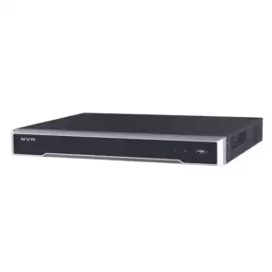 Hikvision 8ch PoE NVR, 80Mbps, H.265, 4K, VGA/HDMI, 1RU, 6TB (2x3TB HDD)