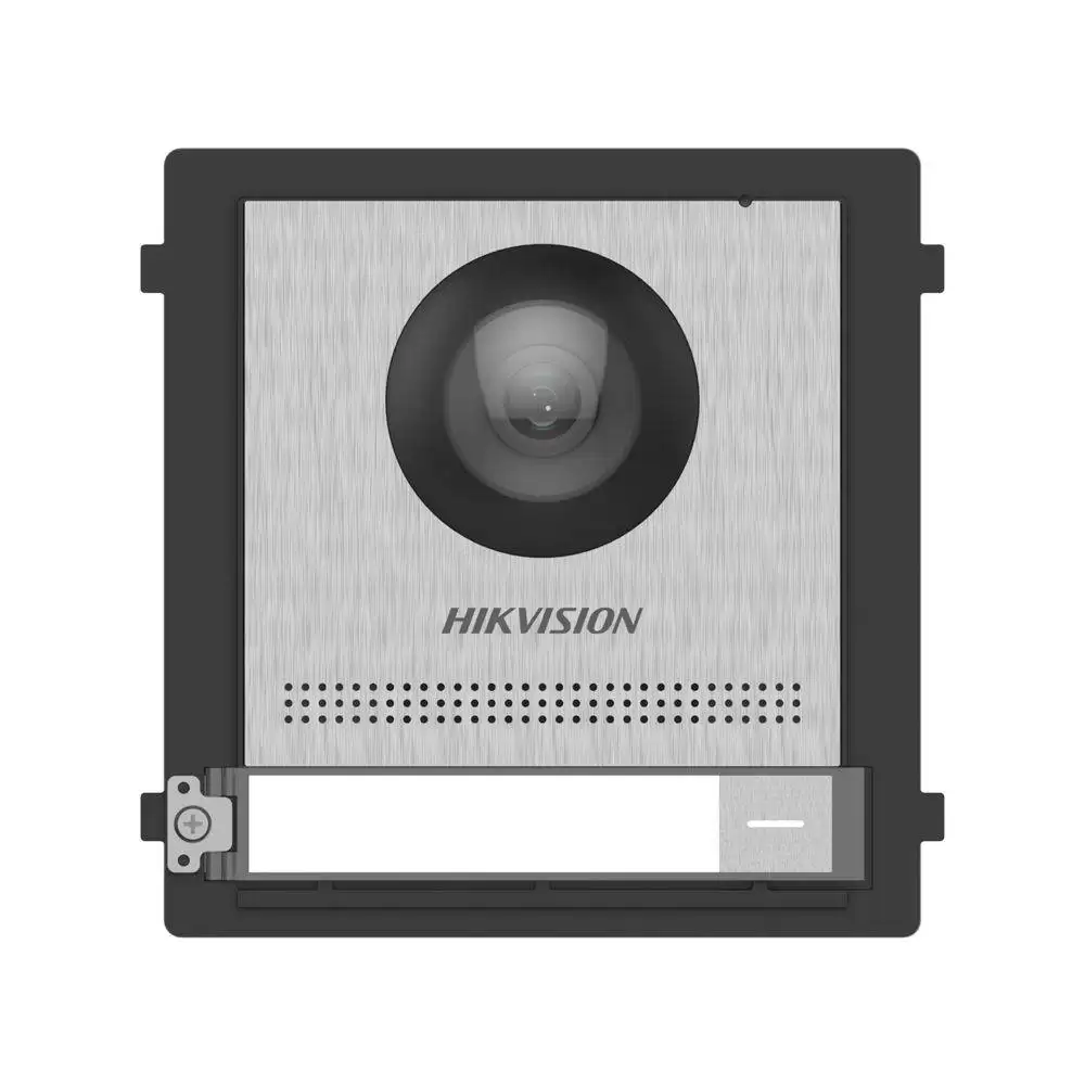 Hikvision 2nd Gen IP Intercom Door Station, 1 Button, IP65, 12VDC, POE, Stainless Steel