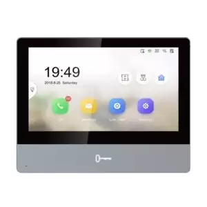 Hikvision 2nd Gen IP Intercom, 7" Touch Screen Room Station, WiFi, 12VDC/POE, Reddot
