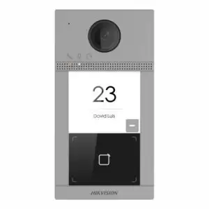Hikvision 2nd Gen IP 2MP Villa Door Station, 1 Button, Wi-Fi, Mifare, Aluminium, Surface