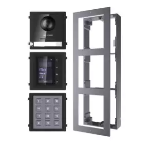 Hikvision 2nd Gen IP Intercom Kit, Door Station, Keypad, Display Module & Surface Mount